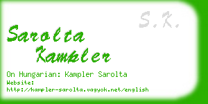 sarolta kampler business card